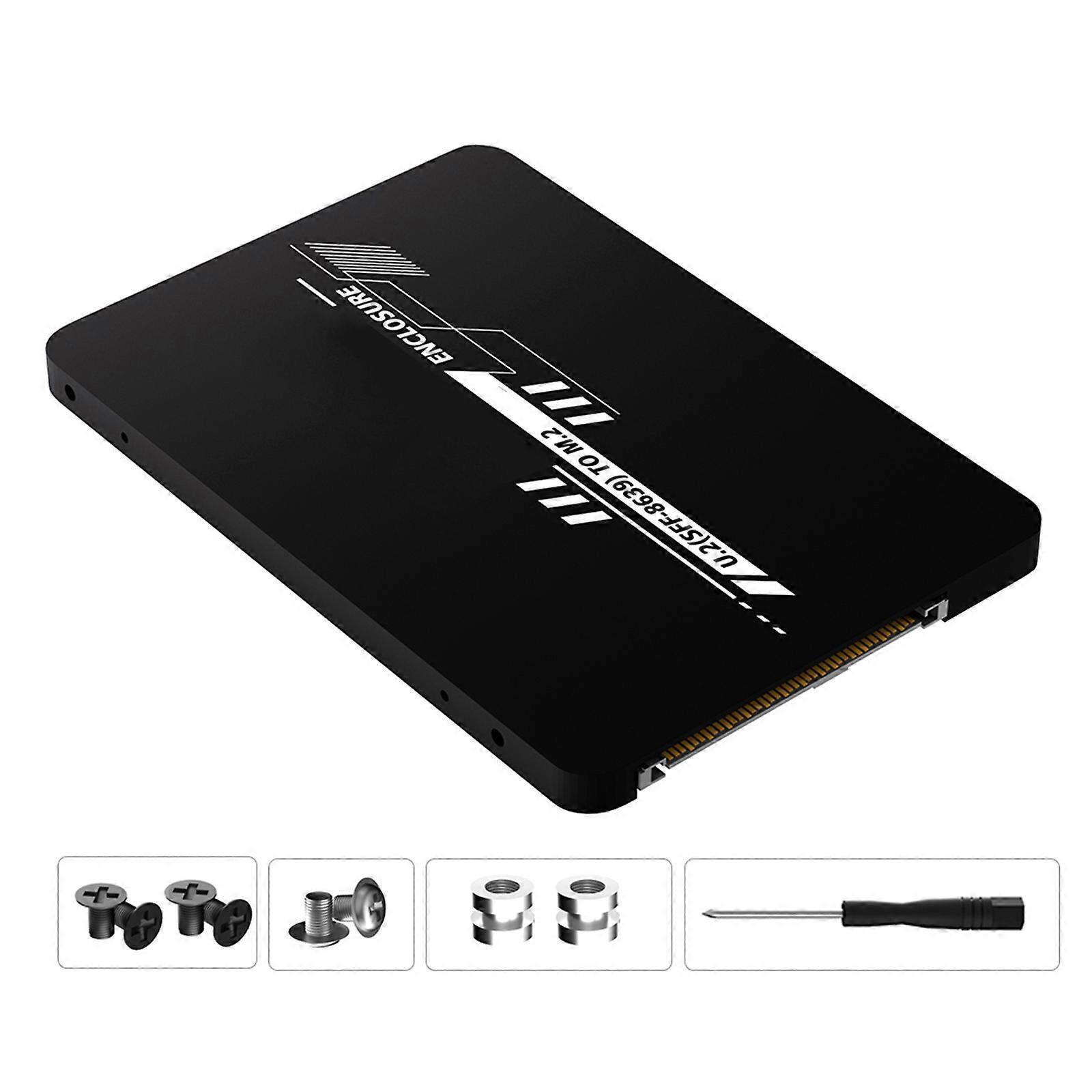 SFF-8639 NVME to NGFF MKeys PCIe SSD Adapters Card with Aluminum Enclosure Case for Mainboard