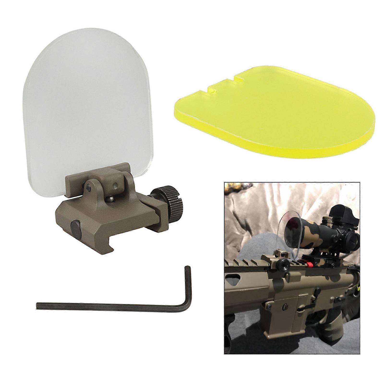 Tactically Lens Screen Cover Foldable Hunting Lens Protector Scope Lens Screen Cover Shield for Airsoft Hunting Shooting Multicolor