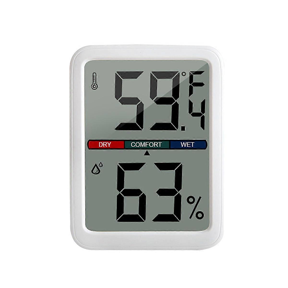 Digital Thermometer Hygrometer Large LCD Screen Room Thermometer Temperature for Greenhouse Home