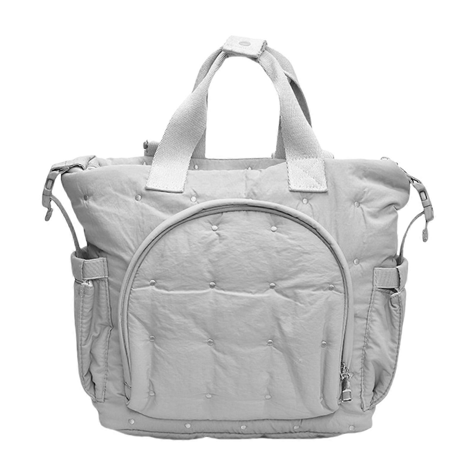 Portable Baby Diaper Bag Elegant Backpack Large Capacity Nappy Organiser Case for Parents with Adjustable Straps