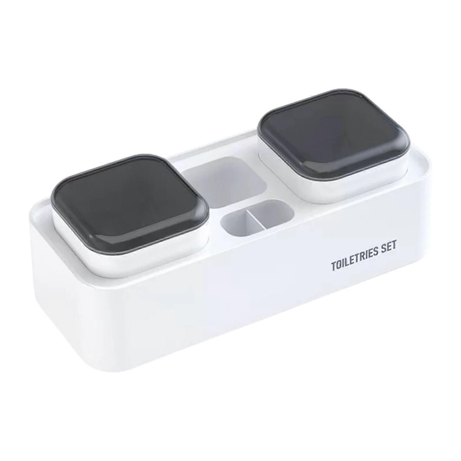 Toothbrush Holder Toothpaste Storage Toiletries Easy to Install Simple Stable