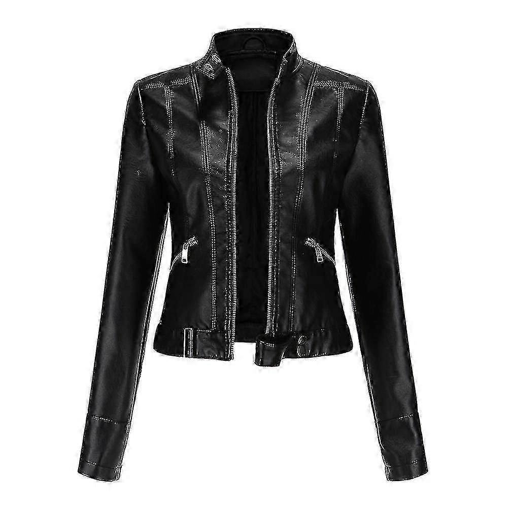 Damen-Lederjacke im Regular-Fit