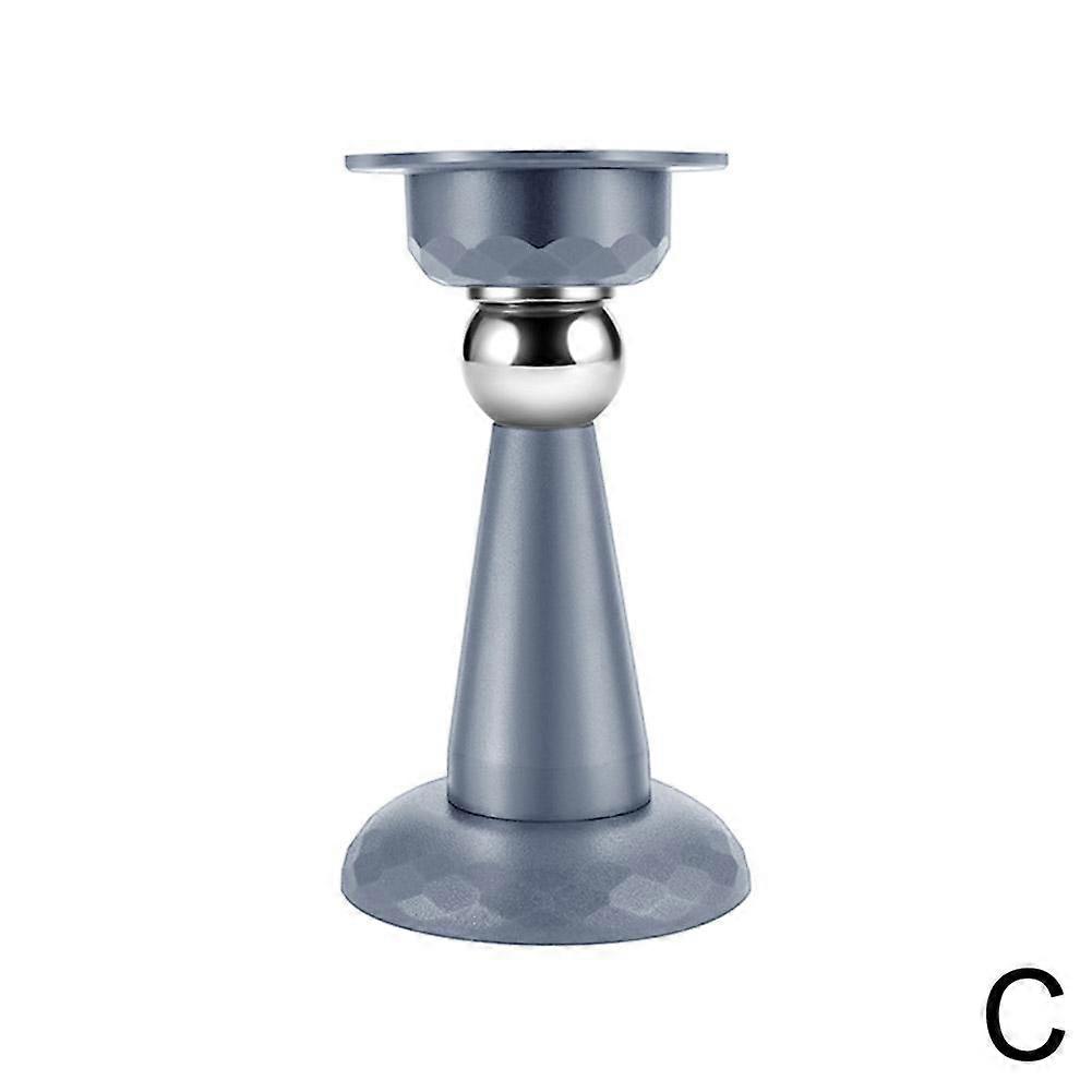 Gray (C) $ Door suction without punching bathroom floor suction door blocker bedroom door extended silicone anti-collision door bumper