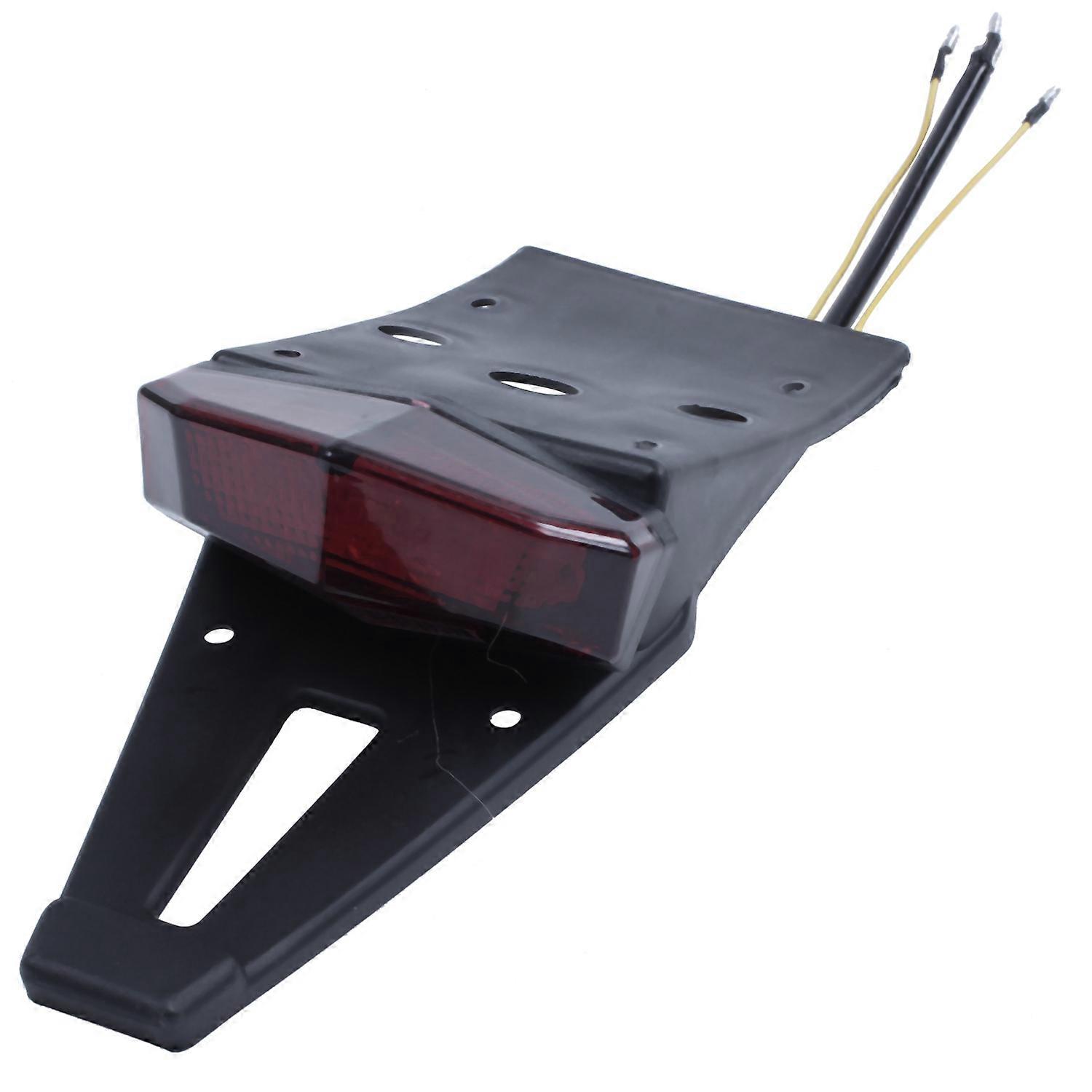Motorcycle Dirt Bike LED Tail Rear Brake License Plate Light