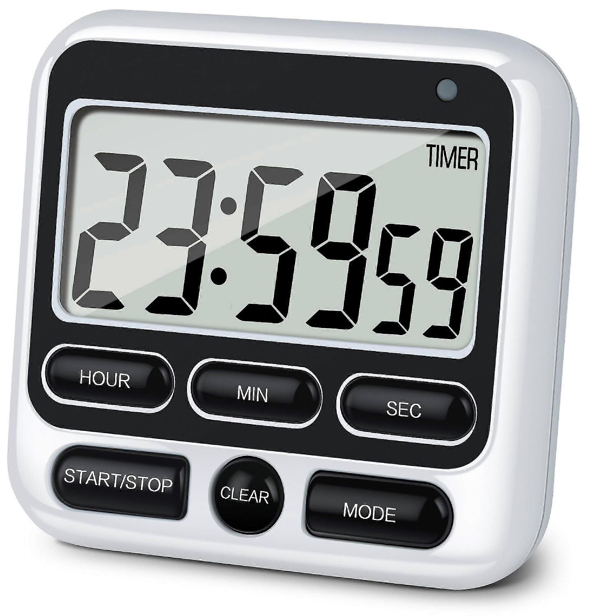 Digital Kitchen Timer, Large LCD Display with Mute/Alarm 2025