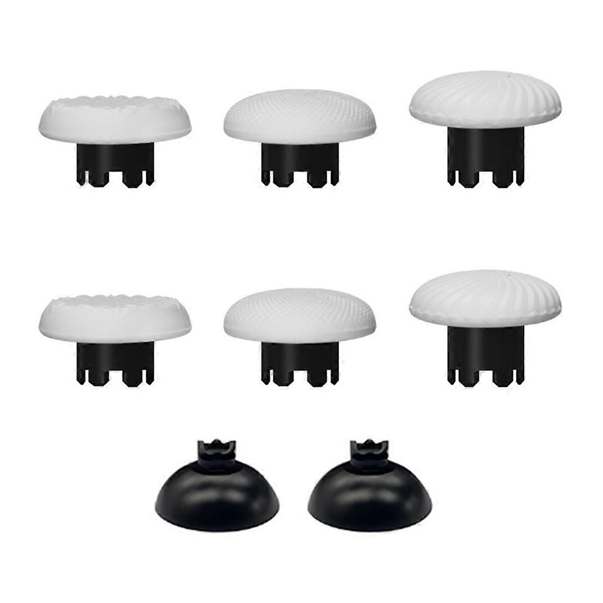 8PCS Thumbsticks Swap Thumb Sticks Joysticks Replacement for //Switch Pro/ Series Controllers White