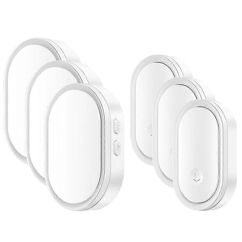 Smart LED Doorbell 3-Pack with Buttons in White