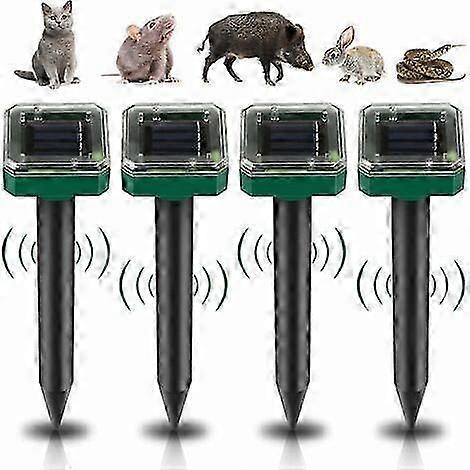 Solar Ultrasonic Mole Repeller, 4 Pieces Solar Ultrasonic Mole Repeller, Solar Ultrasonic Mole Repeller, Ultrasonic Snake Repeller