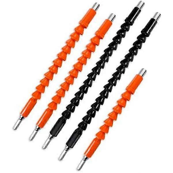 pcs flexible drill extensions, 300 250 200 mm 1/4'' hex connection Screwdriver Shank tip Quick coupling adapter Power