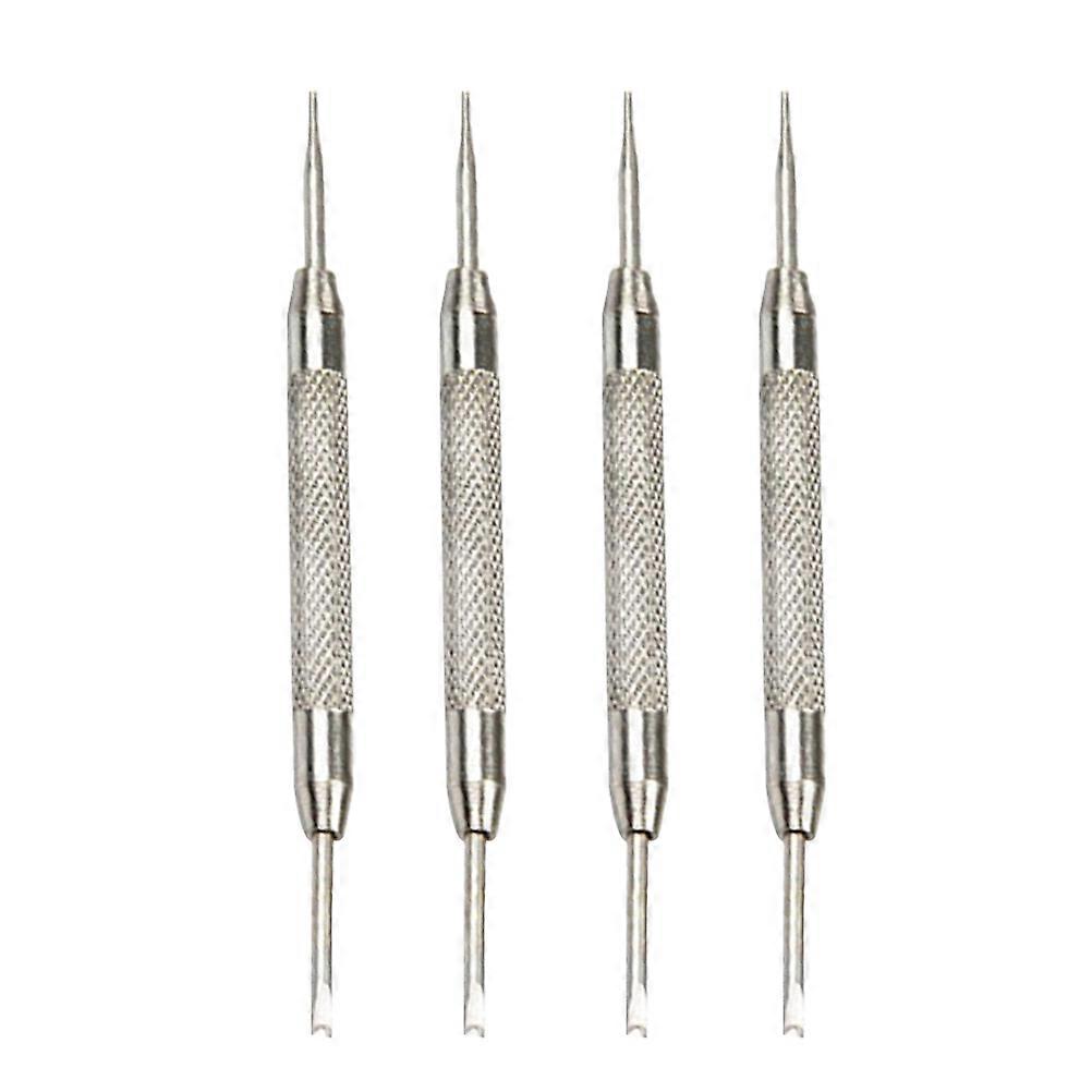4pcs Heavy Duty Watch Strap Repair Tool Kit for Watchmakers – Spring Bar & Link Pin Remover for Easy Band Fitting and Removal