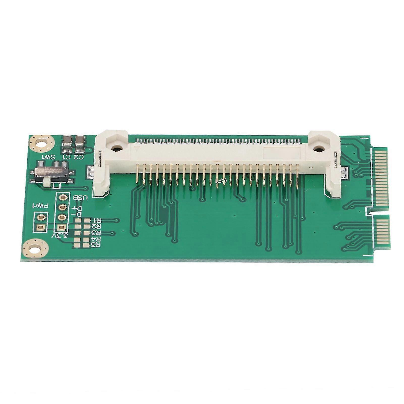 2025 CF Card Converter Portable Green Board PCIE Riser Card for Windows3.1/Win7/Win8/Vista NT4/98SE/Linux