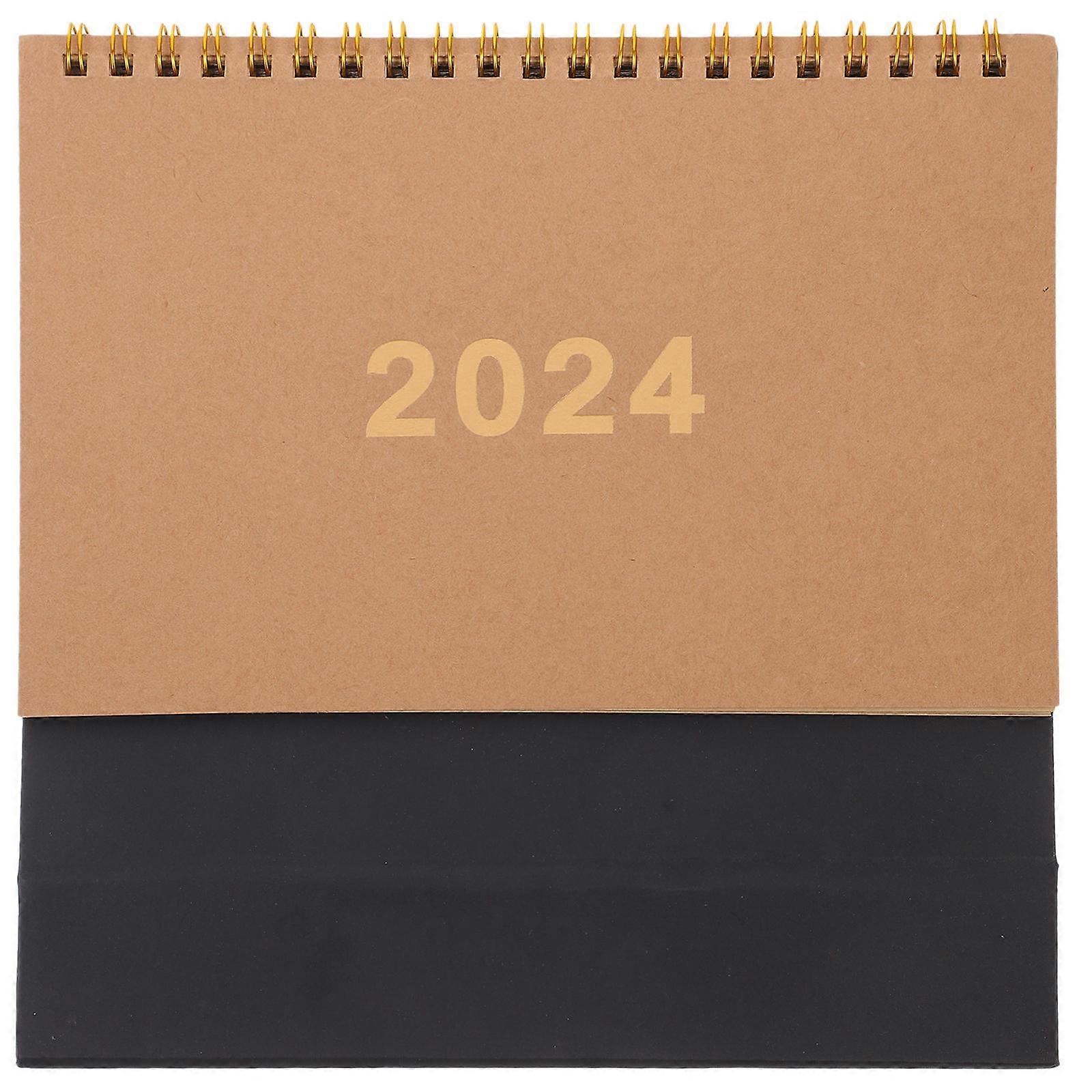 Office Desk Calendar Decorative Standing Design For Adults Daily Use 19X16X8CM Mark Important Dates 1Set
