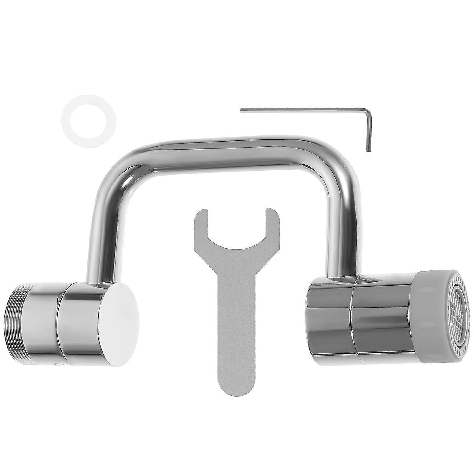 Faucet Aerator For Kitchen Sink 1080 Degree Swivel Copper Material Anti-Splashing Dual Water Mode Switching 1Pack