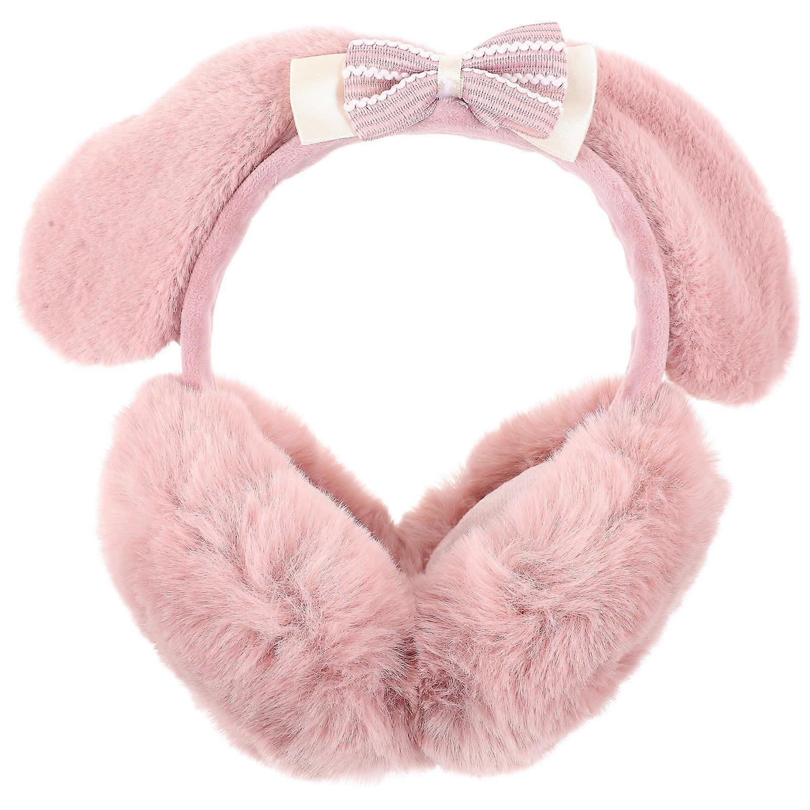 Warm Earmuffs Women Bow Shape Ear Protector Practical Decorative 1Set