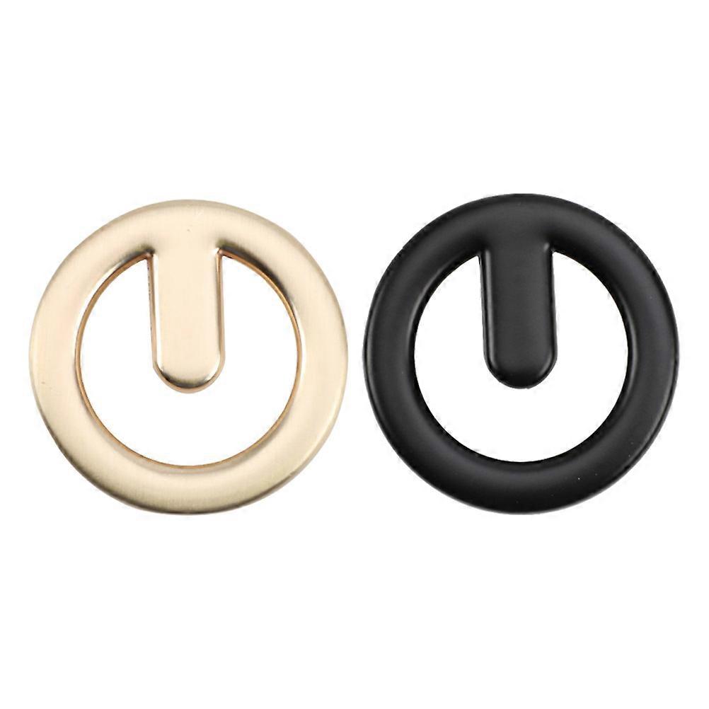 Cupboard Handles Round Cabinet Pull Ring for Cabinet Upgrade Simple Design Zinc Alloy 2Set
