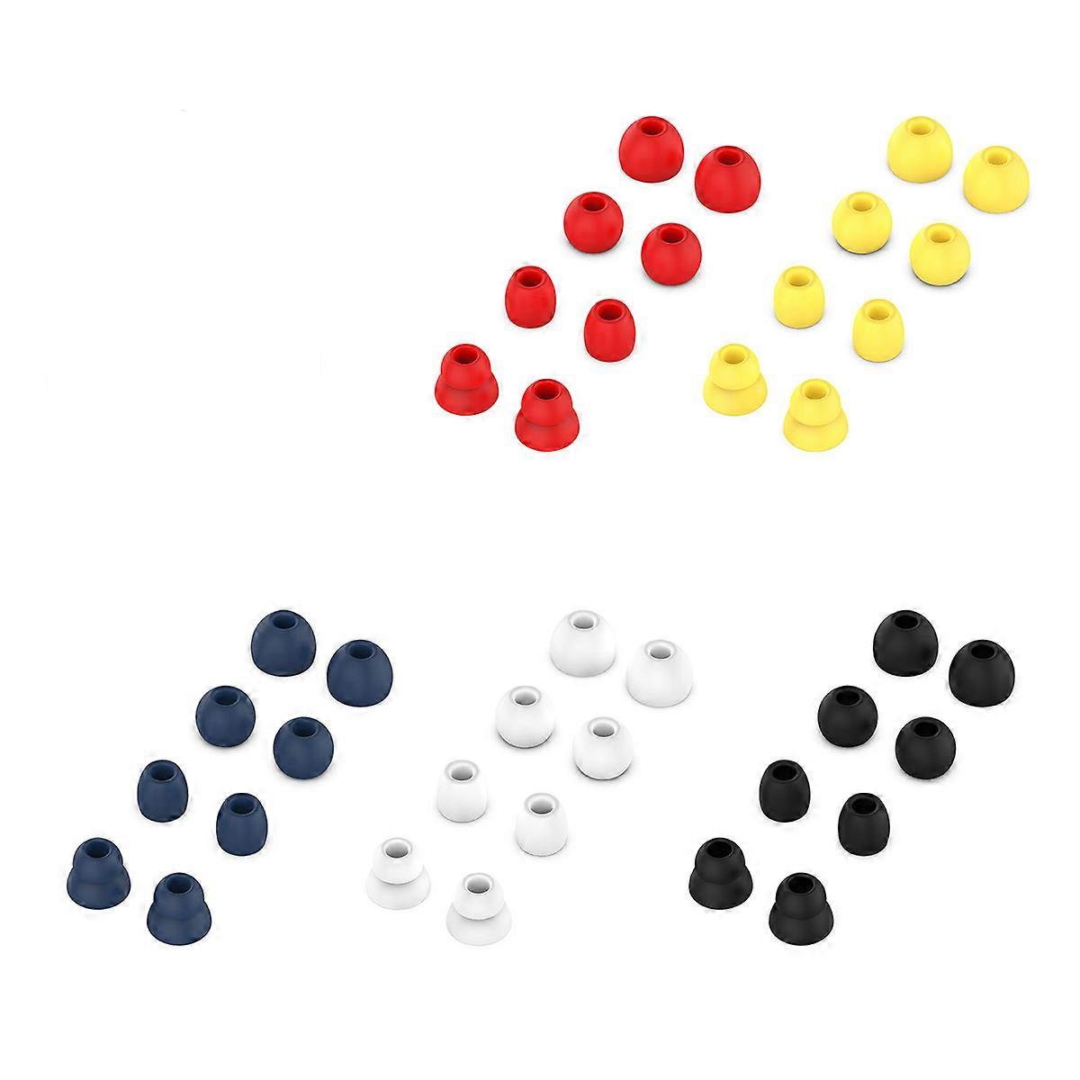 Earbuds Tips Silicone Earbud Case In Ear Sleeve Cover for Wireless Headset Red 8Pcs Durable