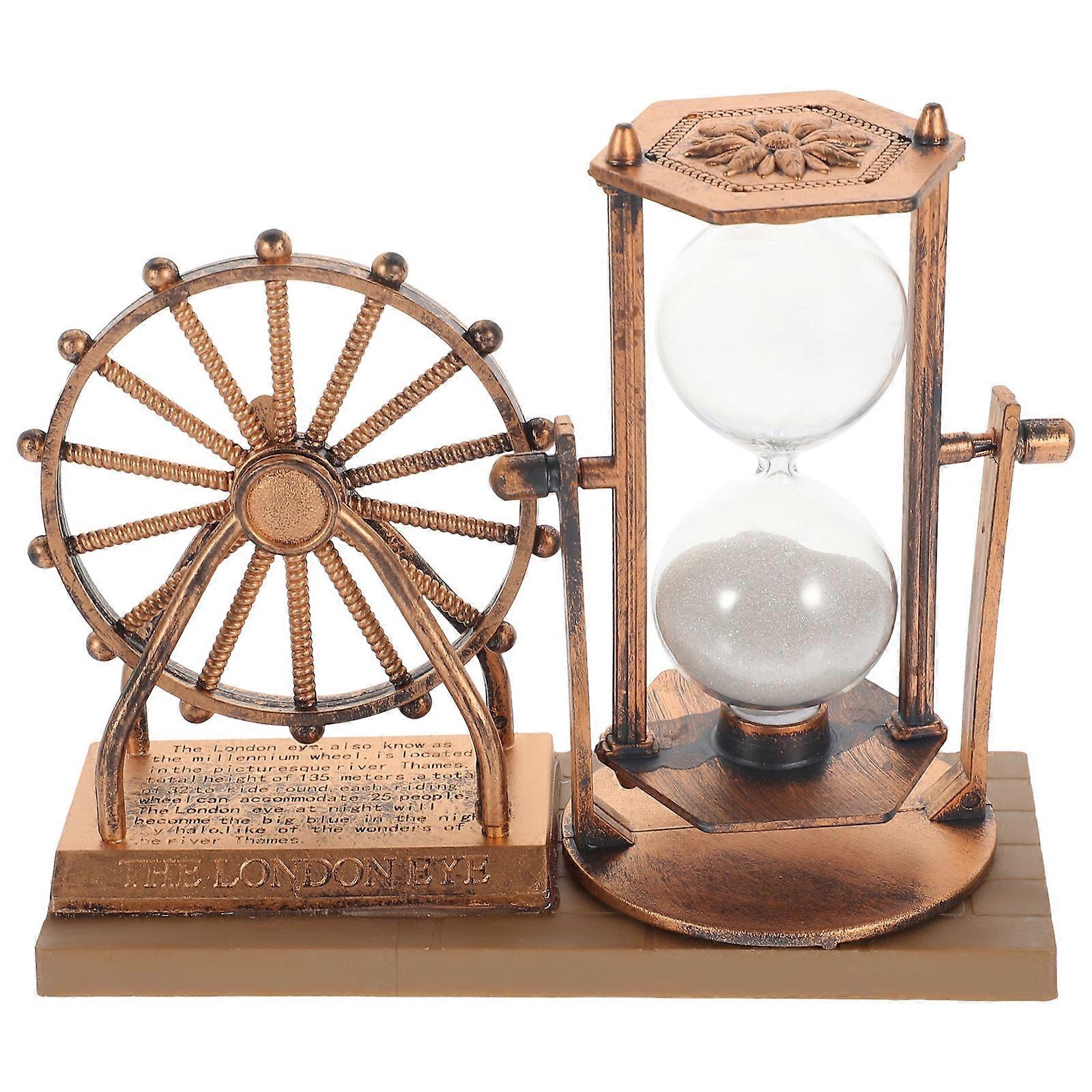 Office Decor Desktop Timer For Home Decoration Golden 15.50X11.50X6.50CM 1Pack