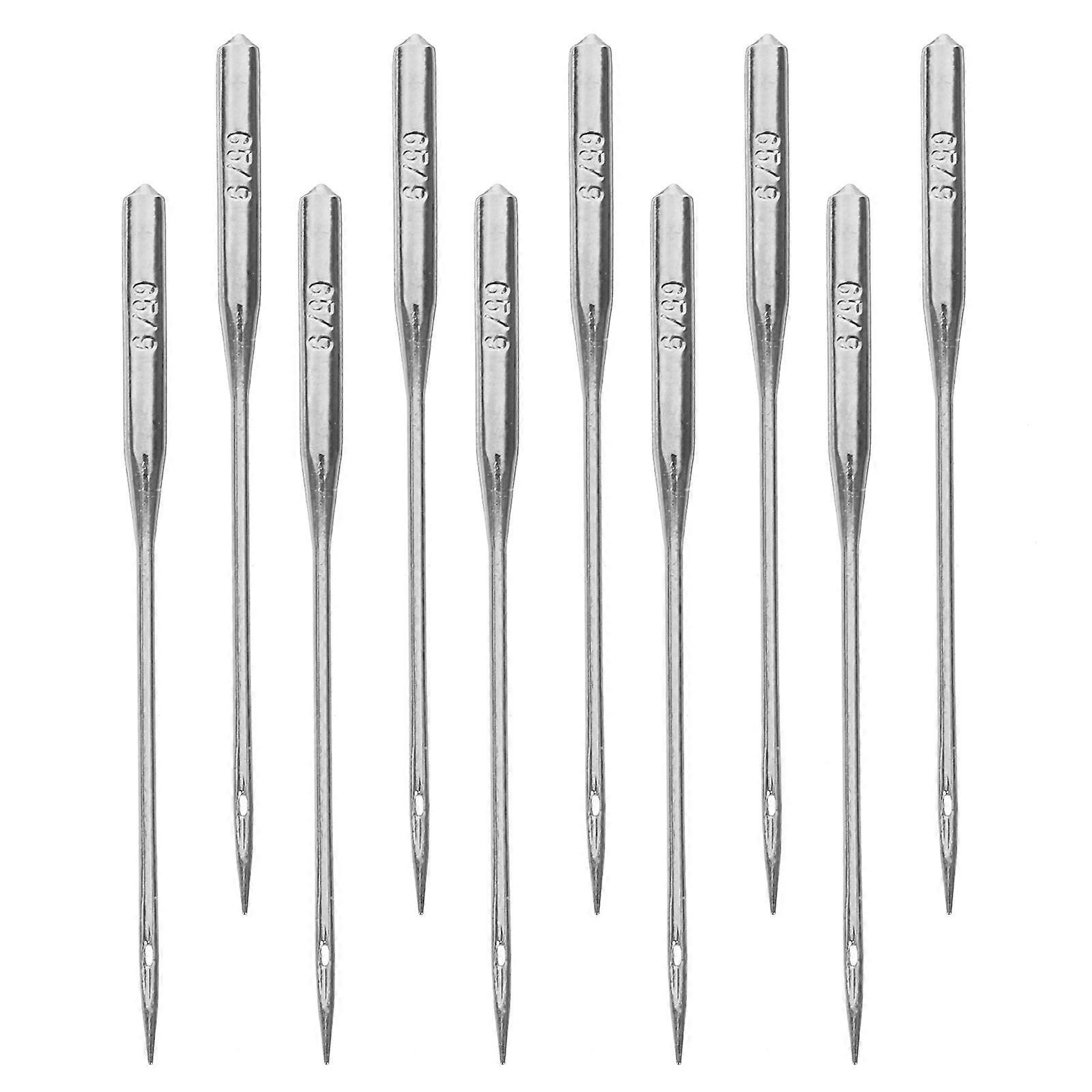 Embroidery Machine Needles Sewing Machine Accessories Sewing Enthusiasts Silver 3.90X0.09X0.09cm Versatile Use 10Pcs