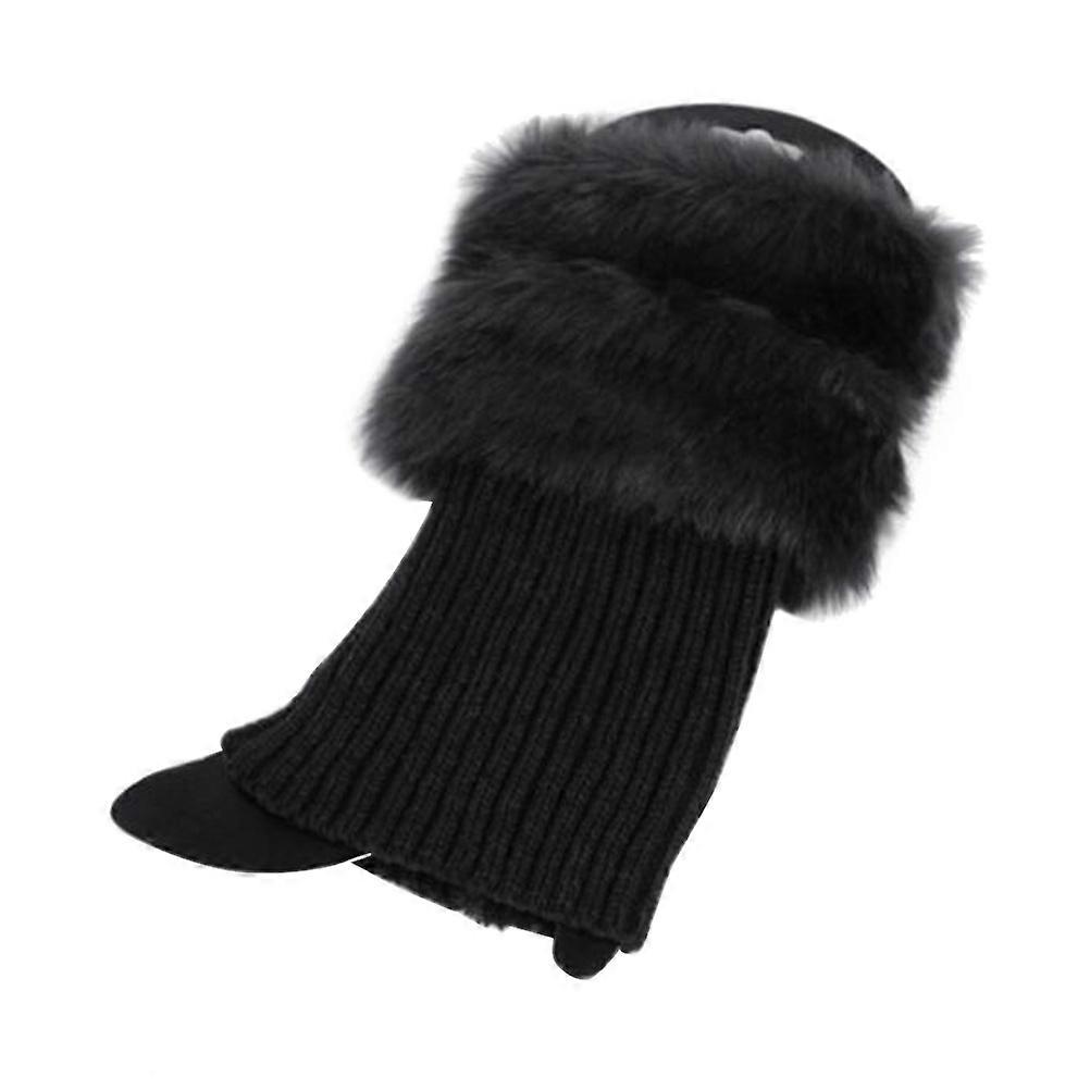 Fuzzy Boot Socks Boot Cuff Cover Women Winter Wear Warmth Short Acrylic 1Pair