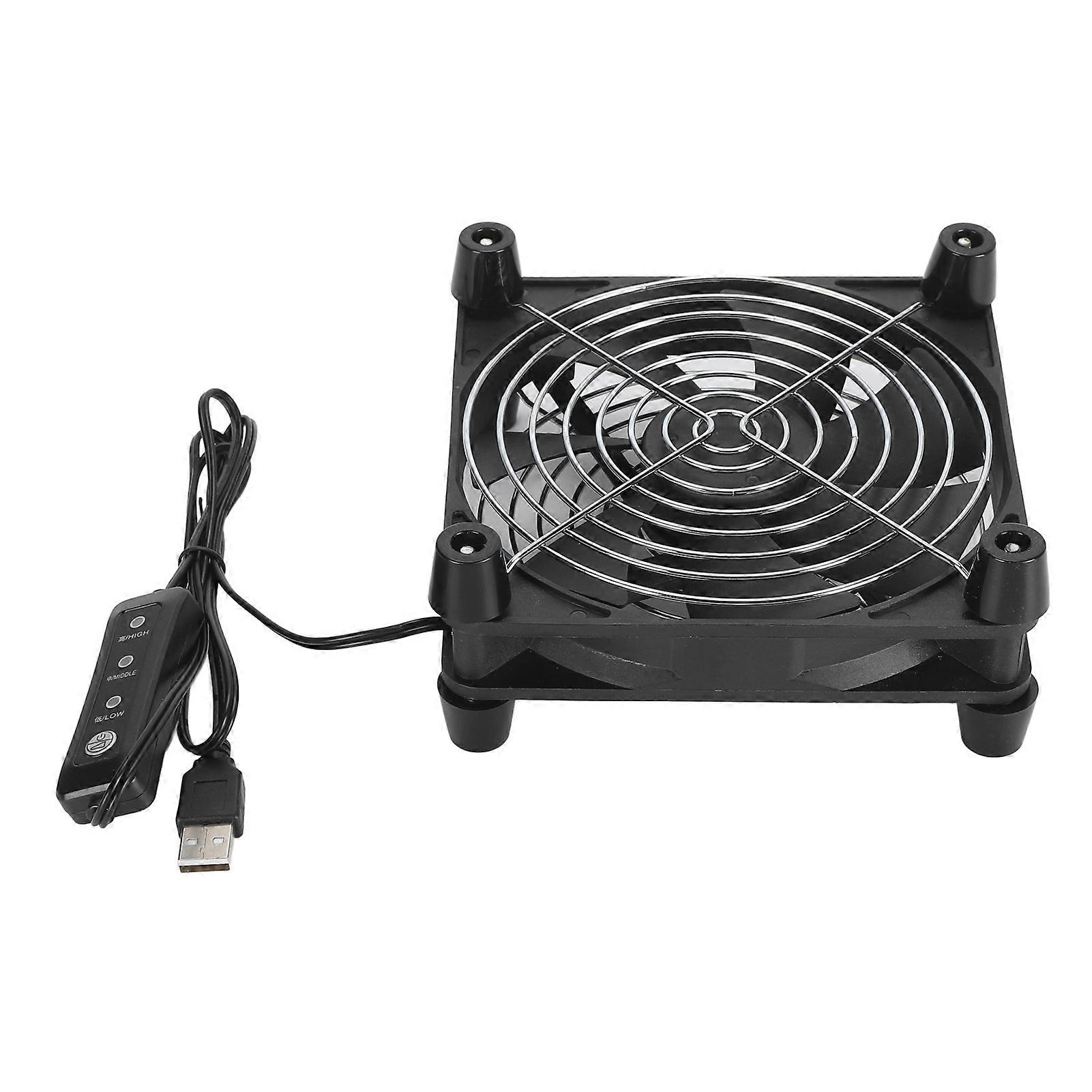 140mm Laptop Fan 3 Speed 5V USB Powered 2800RPM for Tablet TV Receiver Router DVR