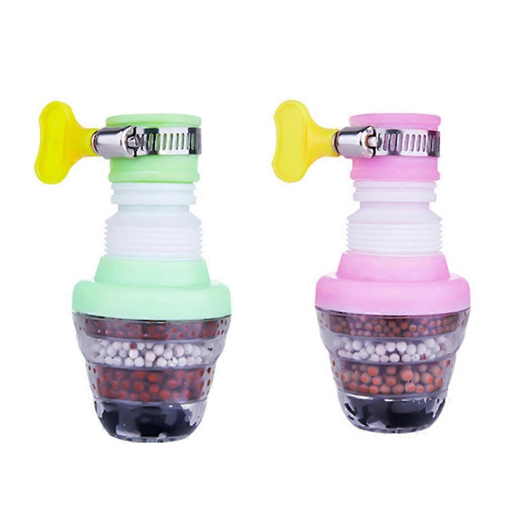 Shower Filter Hard Water Bathroom Filter Impurity Filtering Faucet Use PVC Material 10x45cm Long Design 2Pack
