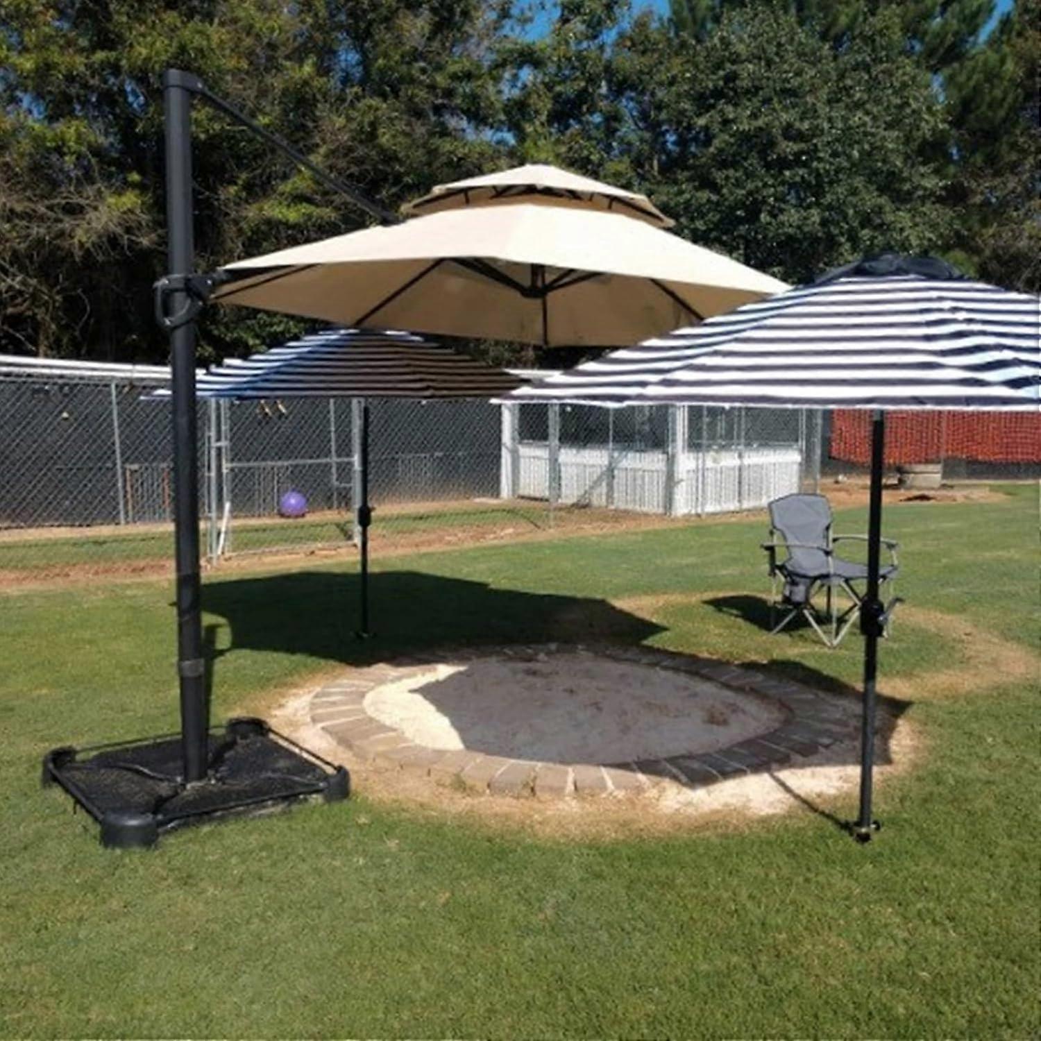 Nicecho Beach Umbrella Sand Anchor - Heavy Duty Steel, Fits Pole Diameter 1.3 To 2.2 Inches