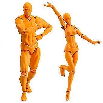 Mini Female Action Figure Model Stand - 13cm PVC Posable Mannequin For Drawing, Sketching, Art Reference - View #12