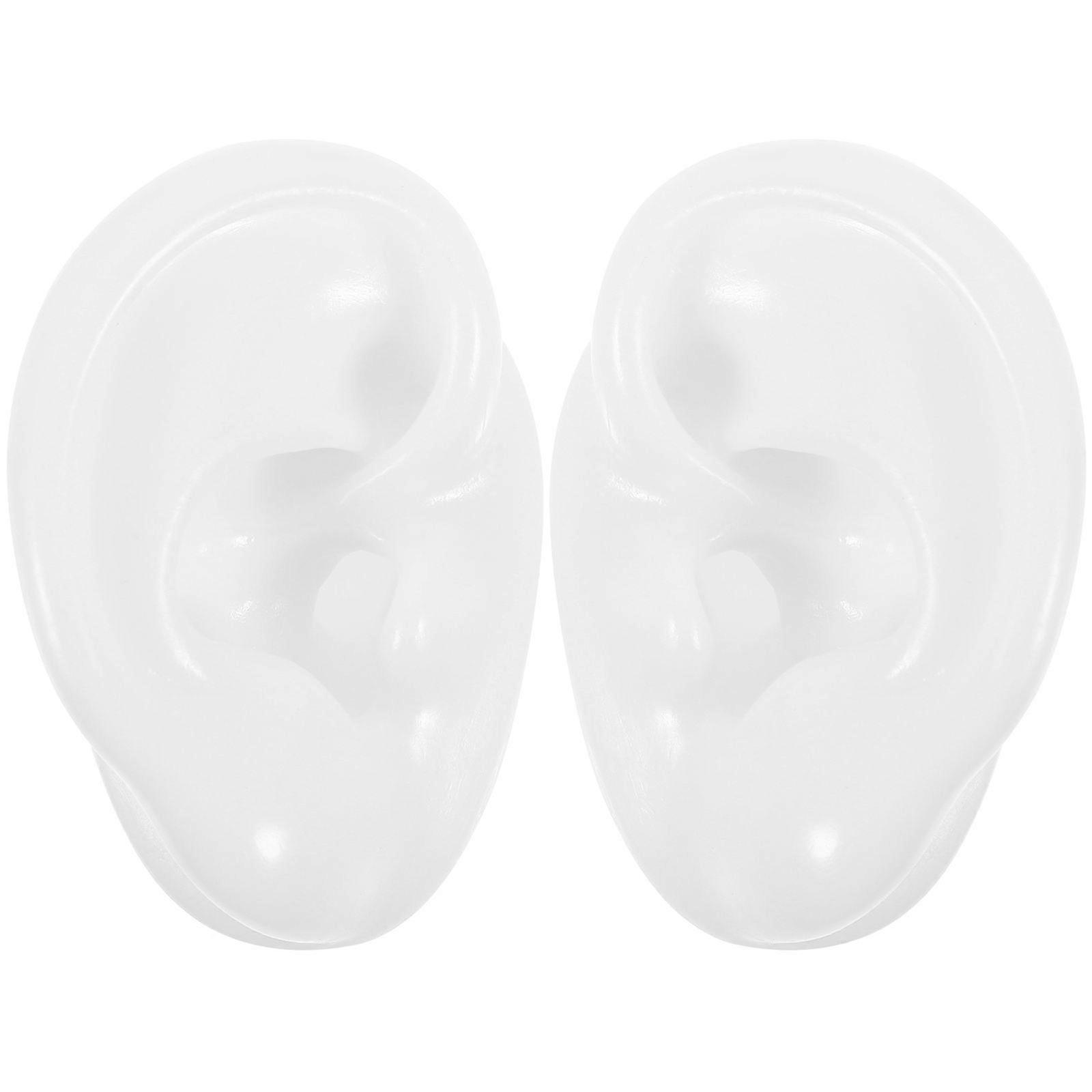 1 Pair Ear Shape Simulation Mold Creative Teaching Model for Ear Cleaning