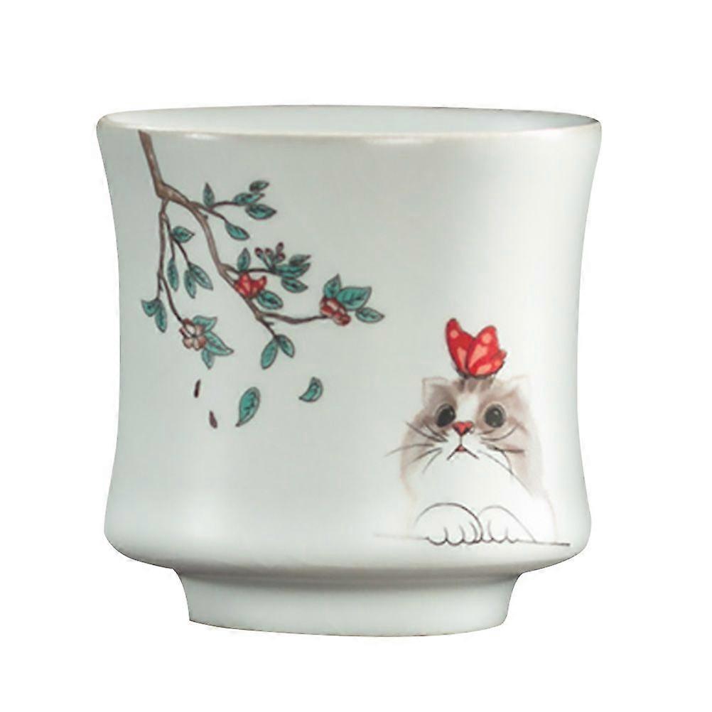 Ceramic Tea Cup Ceramic Tea Holder Kung Fu Teaware Decorative Drinking Cups
