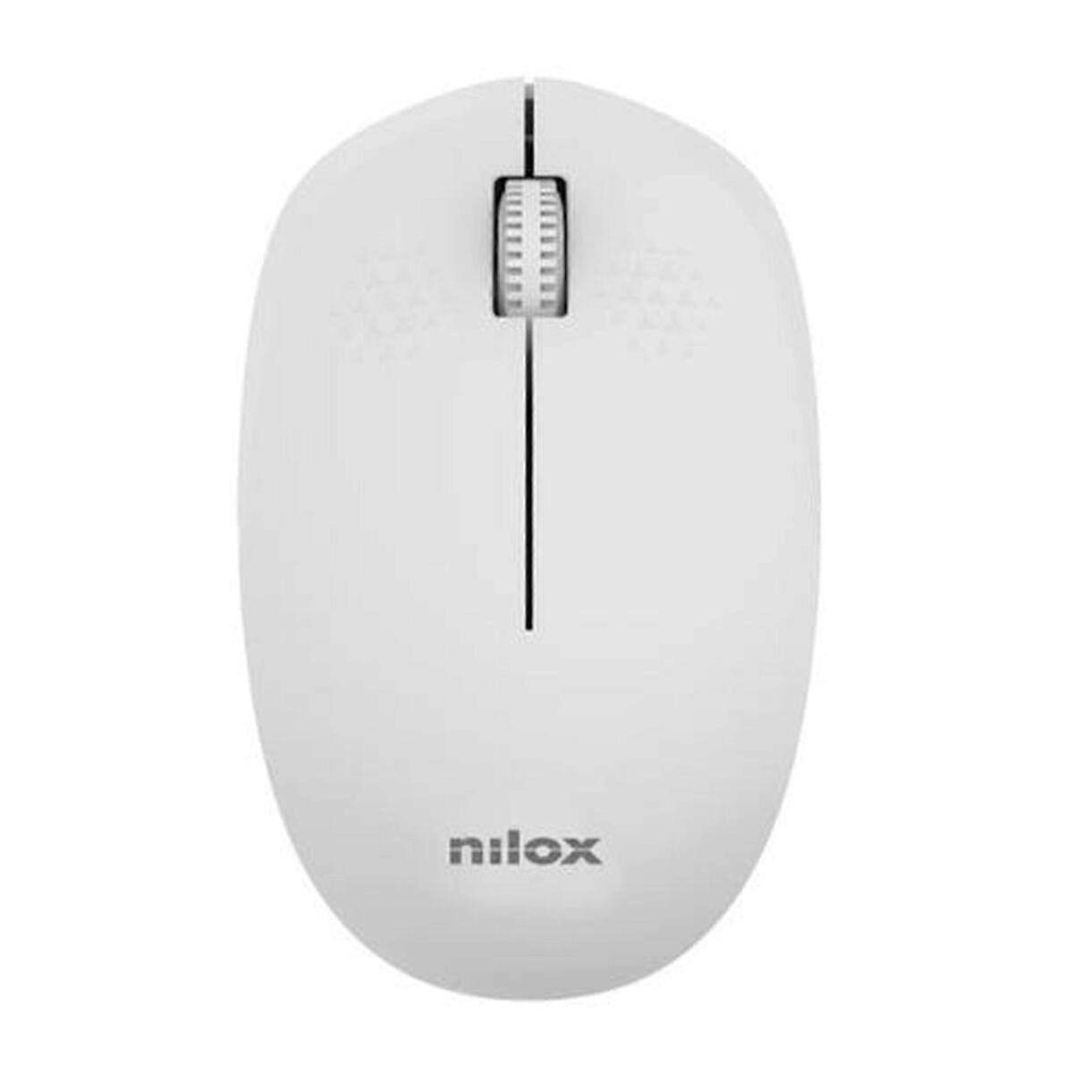 Optical Wireless Mouse Nilox Black Grey 1000 dpi