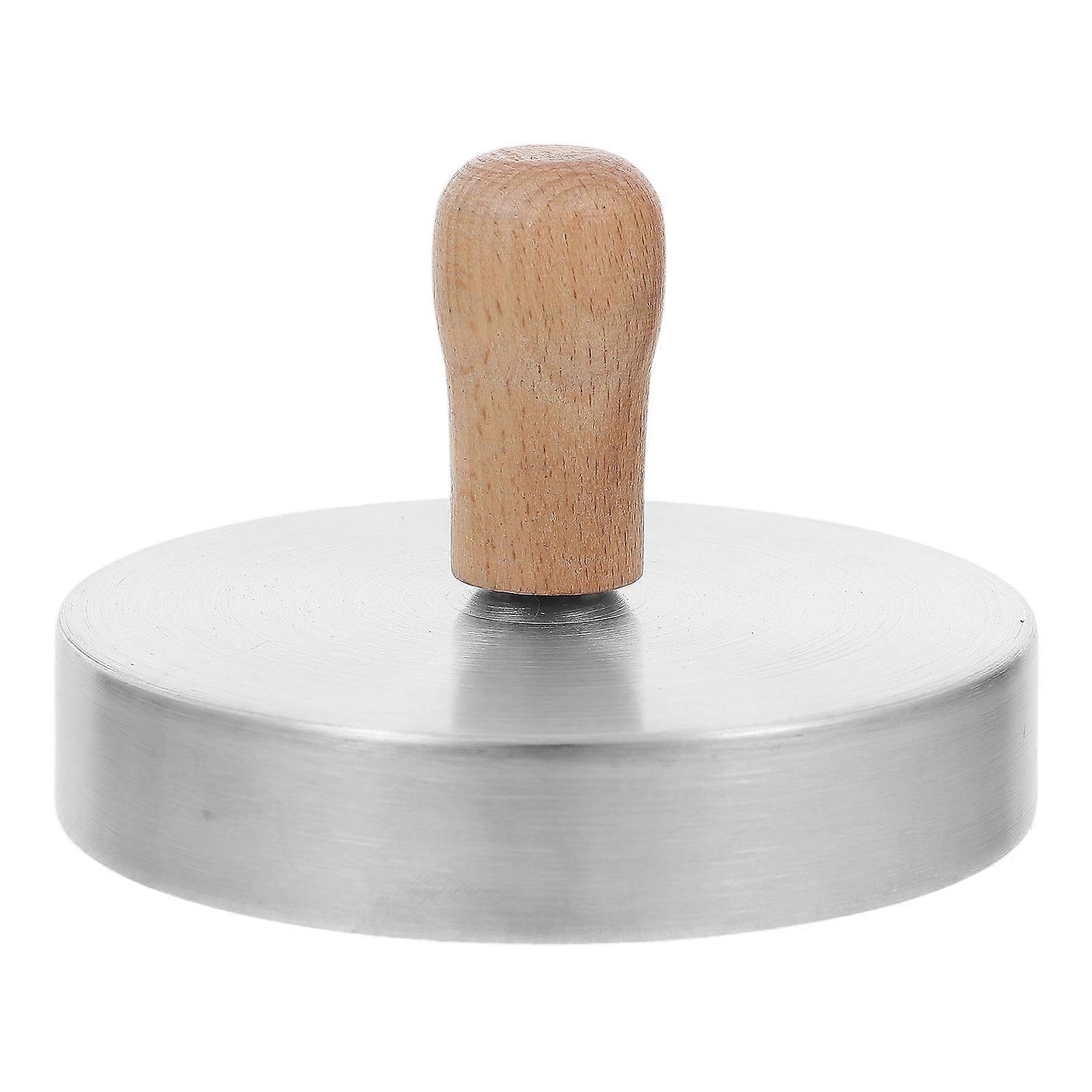 Patty Maker Burger Press With Wood Handle For Grilling Cooking Non-Stick Smooth Surface 9.30X9.30X7.80CM 1Pack