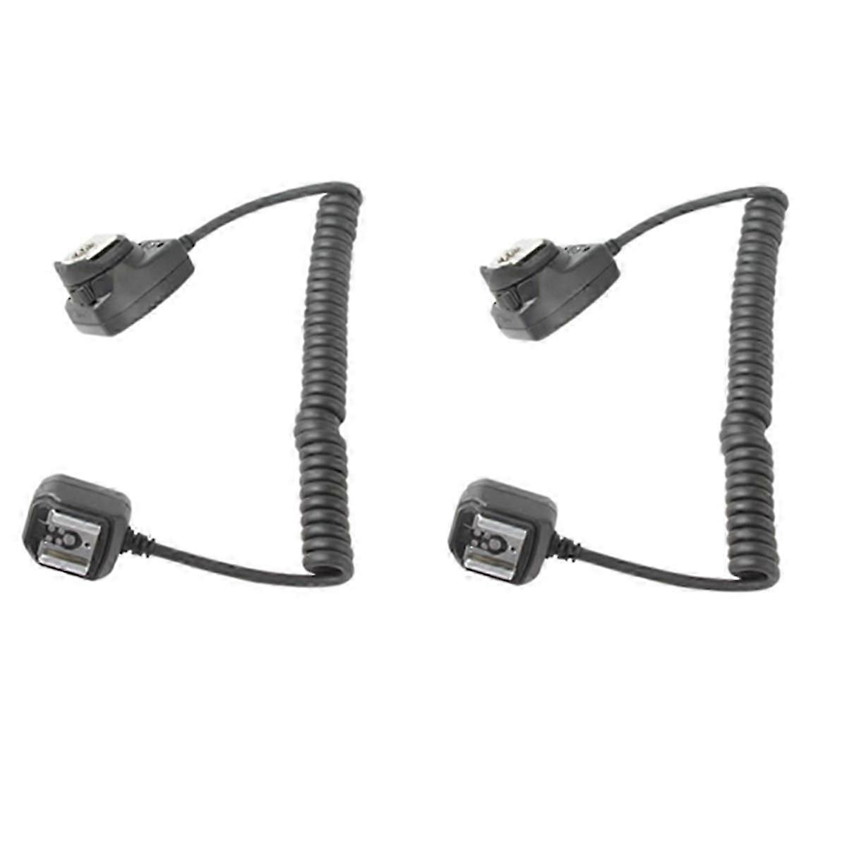 Suitable for 2Pcs Off Camera Flash Extension Sync Focus Cable Remote Cord-JC