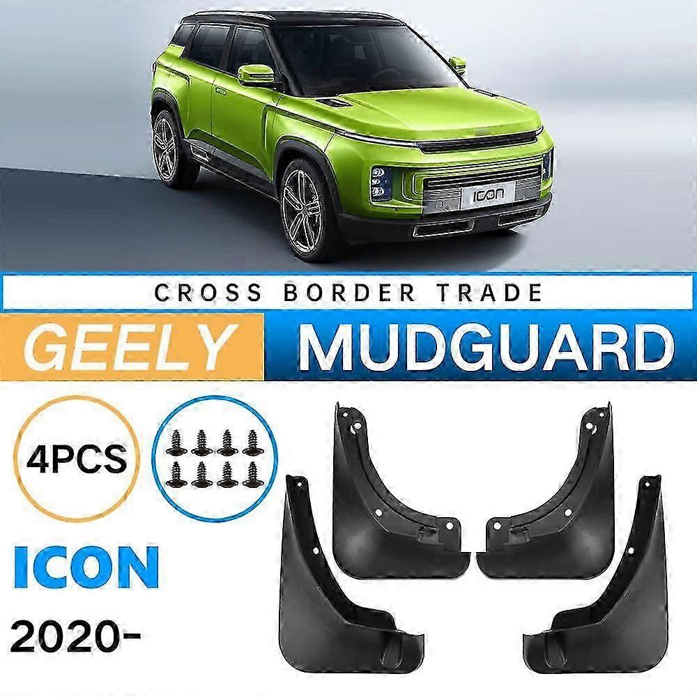 Applicable To Geely Icon 2020-2024 Soft Rubber Fender  Soft Splasher Modification