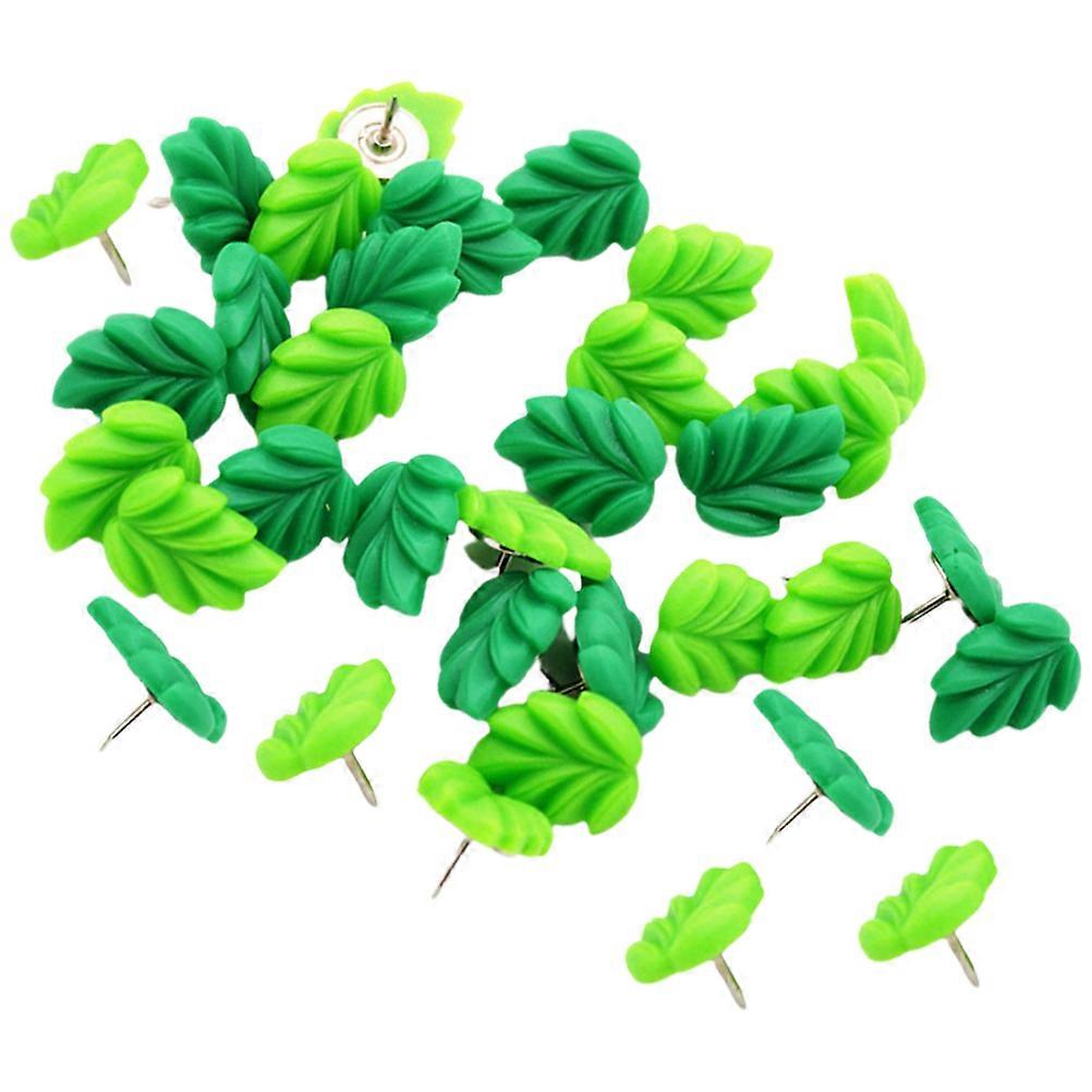 30pcs Leaf Thumbtacks Decorative Push Pins for Bulletin Boards, Cork Maps, Office Desks – Portable, Wear Resistant Storage Box Included