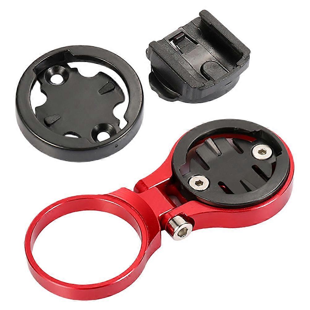 Bike Computer Mount Adapter Cycling Equipment Data Recording Red Aluminium Alloy Adjustable Height 1Pack