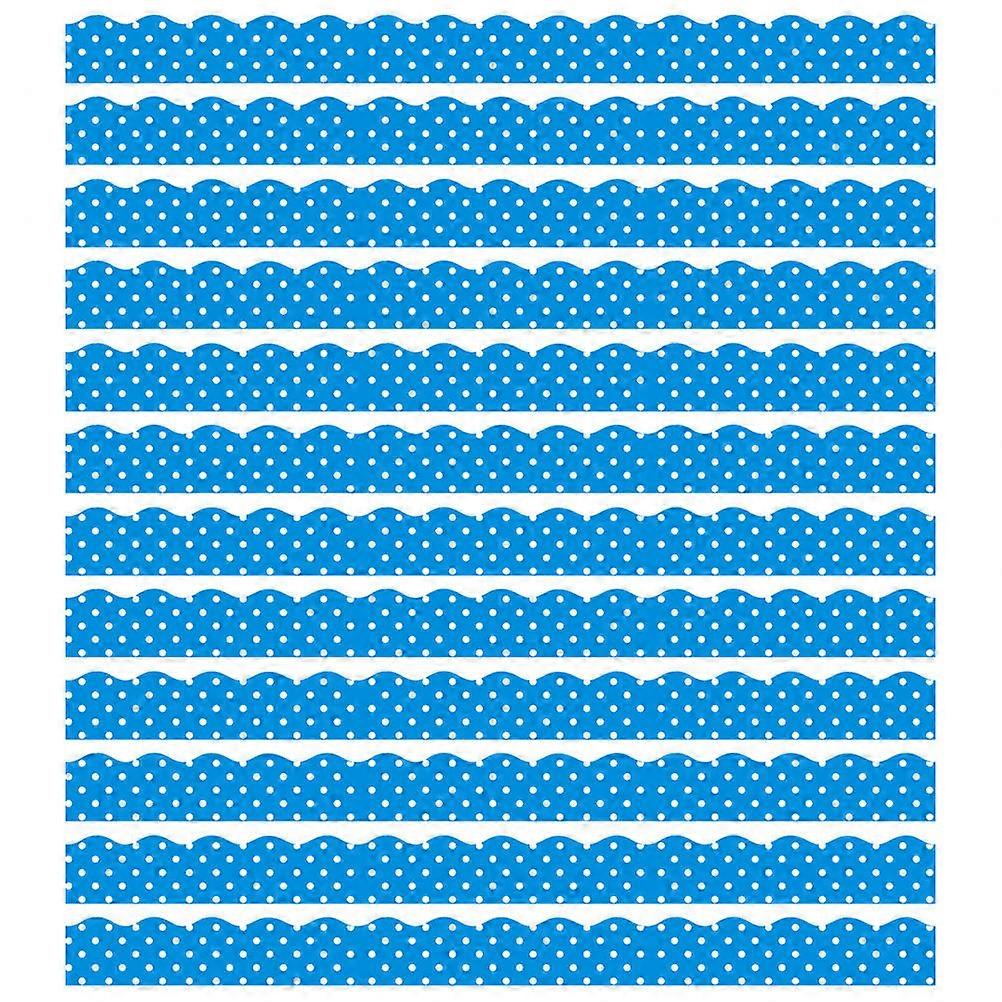 Bulletin Board Borders Magnetic Blue 61.00X3.80X0.10CM For 12Pcs