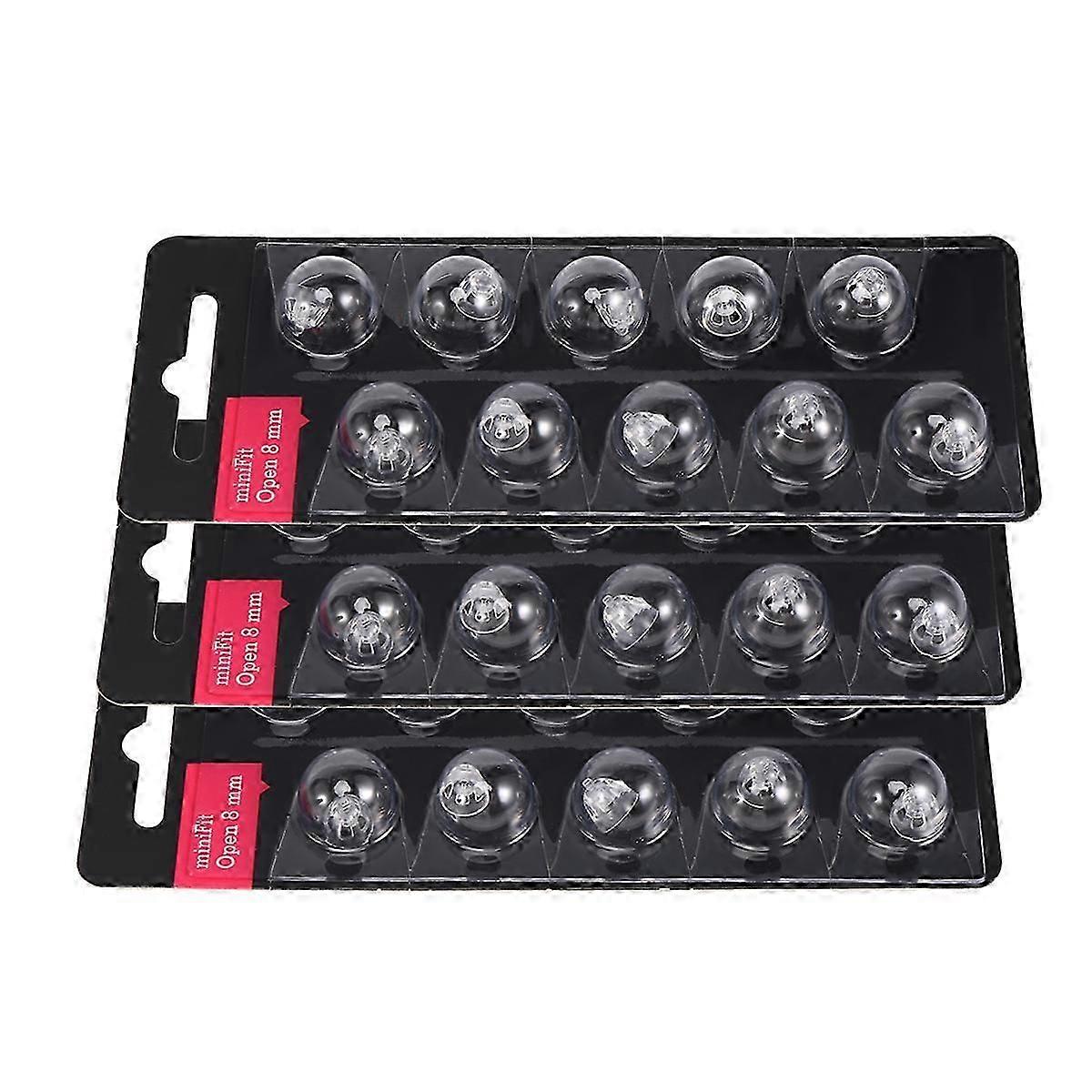 3 Pack Universal Hearing Aid Domes - Compatible with Minifit Bass 8mm Open Style Devices