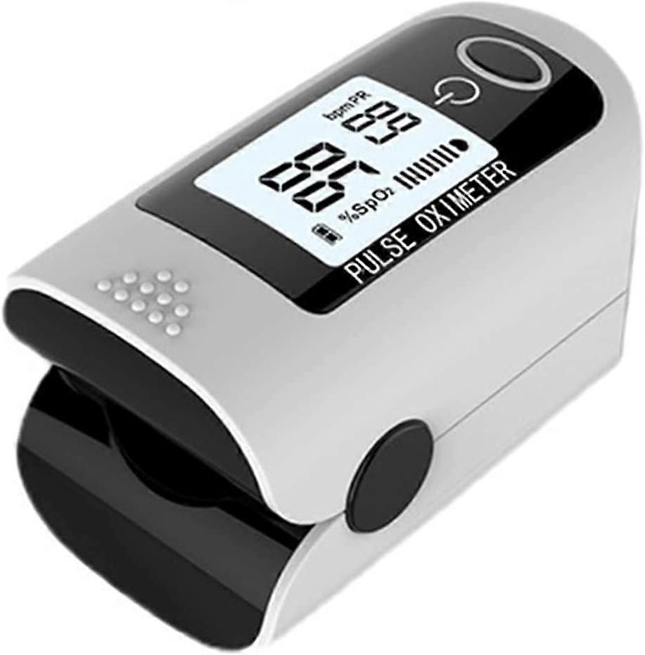 Fingertip SpO2 and Pulse Rate Monitor, Blood Oxygen Meter with LED Display Fingertip Blood Oxygen Saturation Monitor for Pulse Rate(Gray) ZeGoods