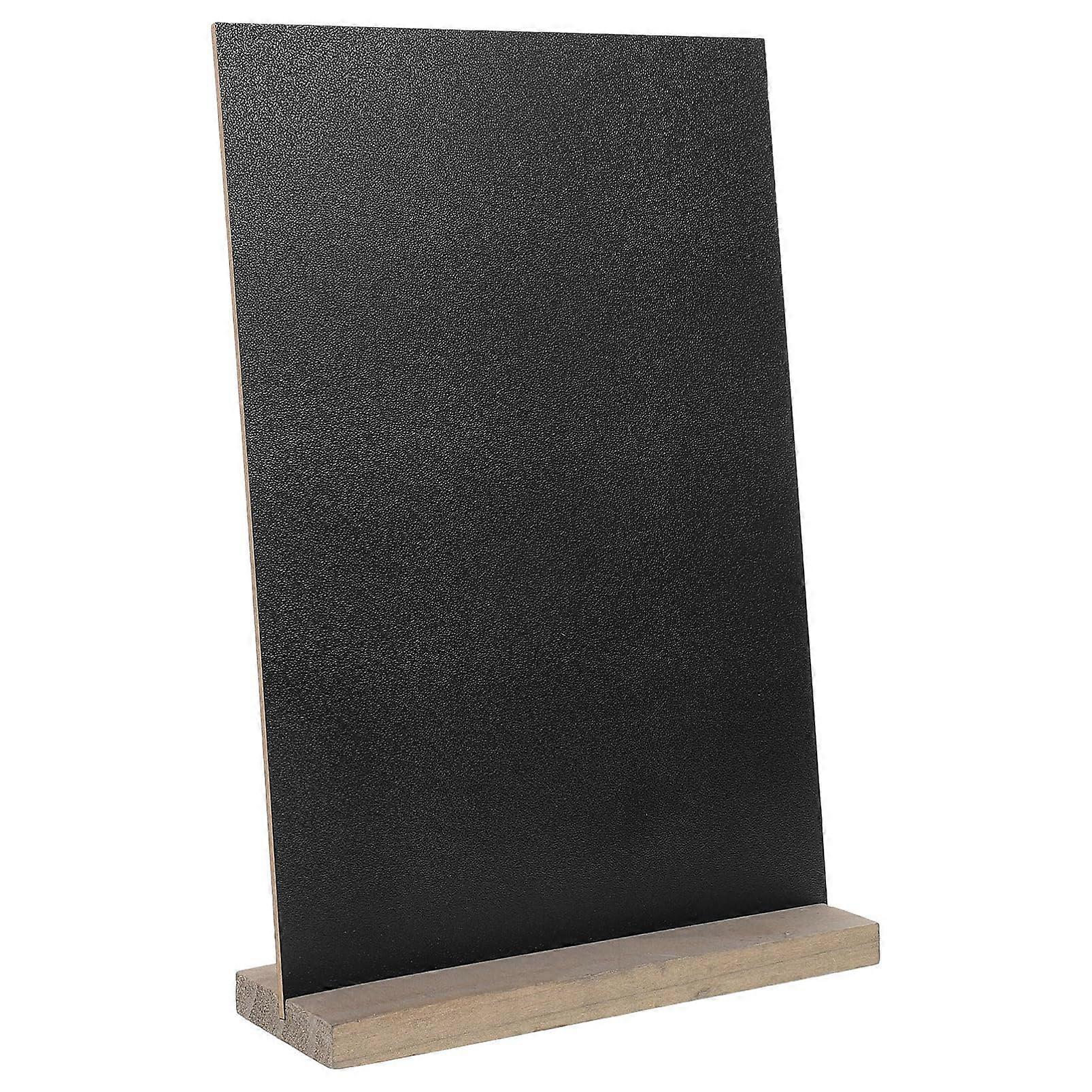 1 x Wooden Blackboard Useful Message Card Practical Party Supply with Base