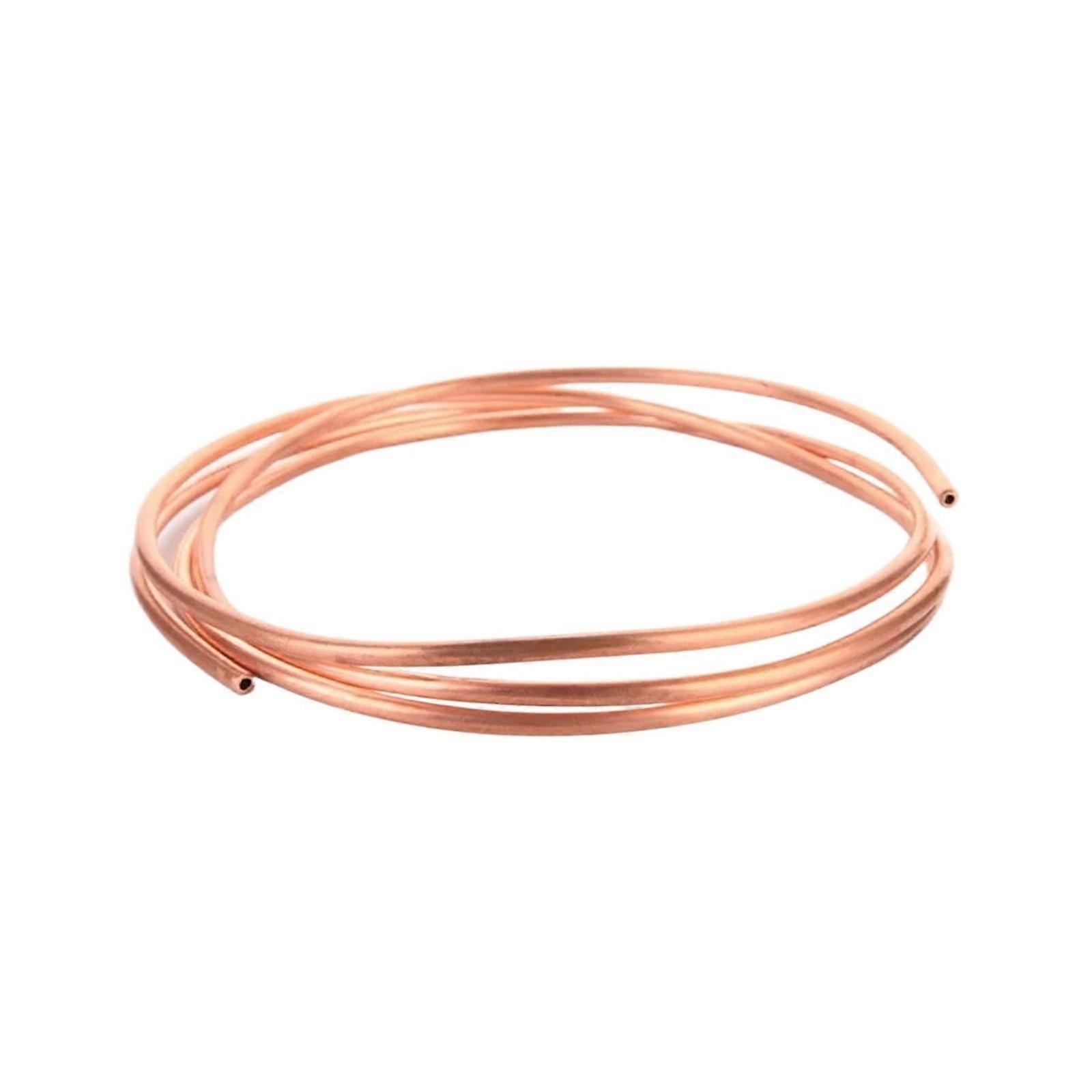 T2 Kupferrohr Weich – 2 Meter, Ø6 Mm Außen / 4 Mm Innen, 1 Mm Wandstärke Für Kühlung