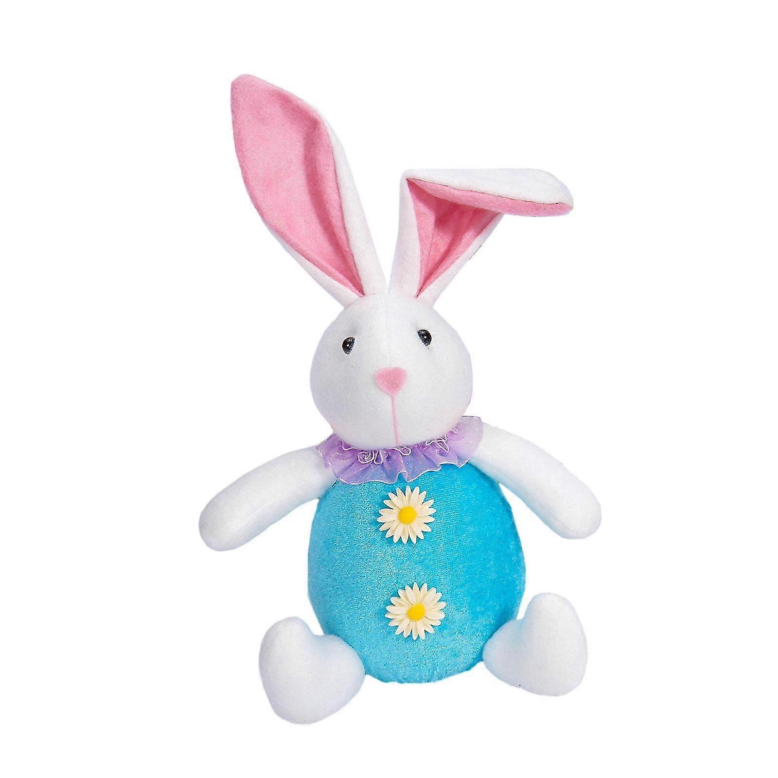 Cute Glowing Plush Rabbit Doll Ornament for Easter Decoration