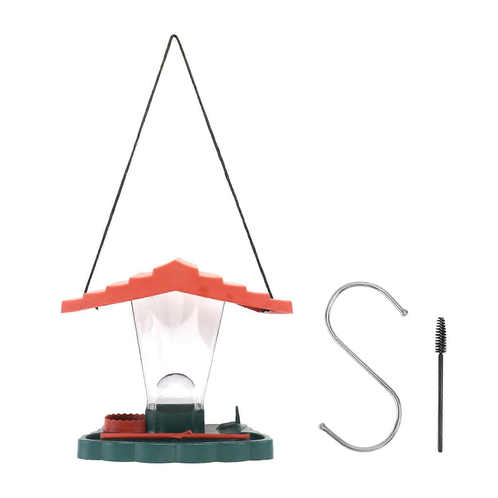 Hanging Bird Feeder Made of Durable Plastic for Attracting Birds in Garden or Backyard Assorted Color