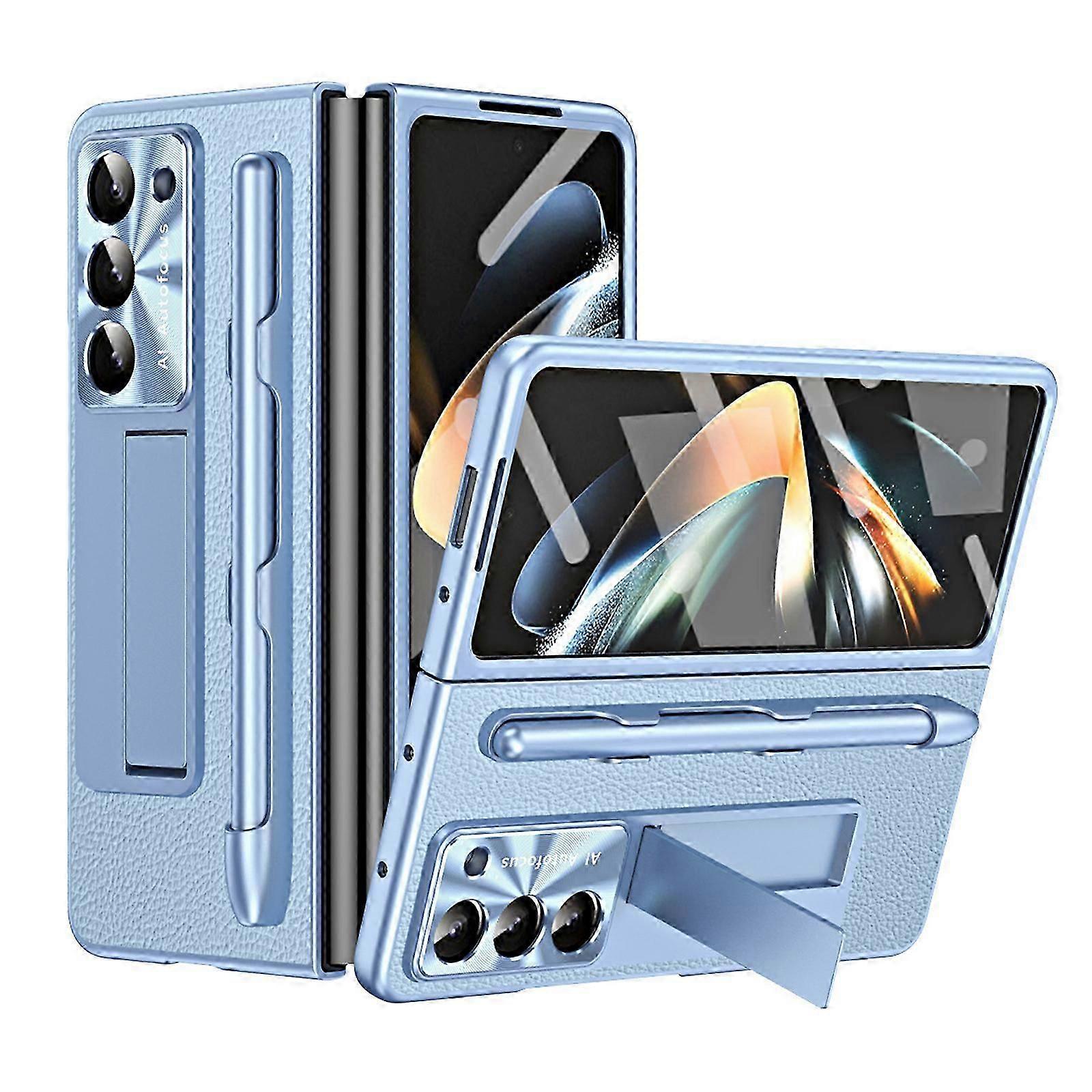 Galaxy Z Fold 5 Case with S Pen and S Pen Slot, Built-in Screen Protector and Kickstand for Samsung Galaxy Z Fold 5 Case
