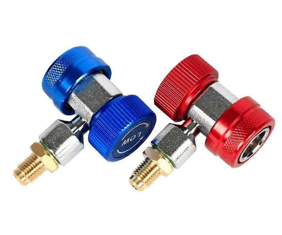 R134 A/C Low/High Quick Coupler Adapter with Extraction Spool Manifold