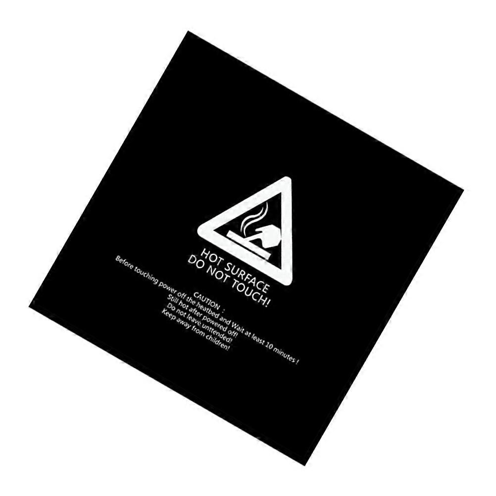 Hot Bed Sticker 3D Printer Accessory Non-Warping 3D Printing 30X30CM Black 1Pack