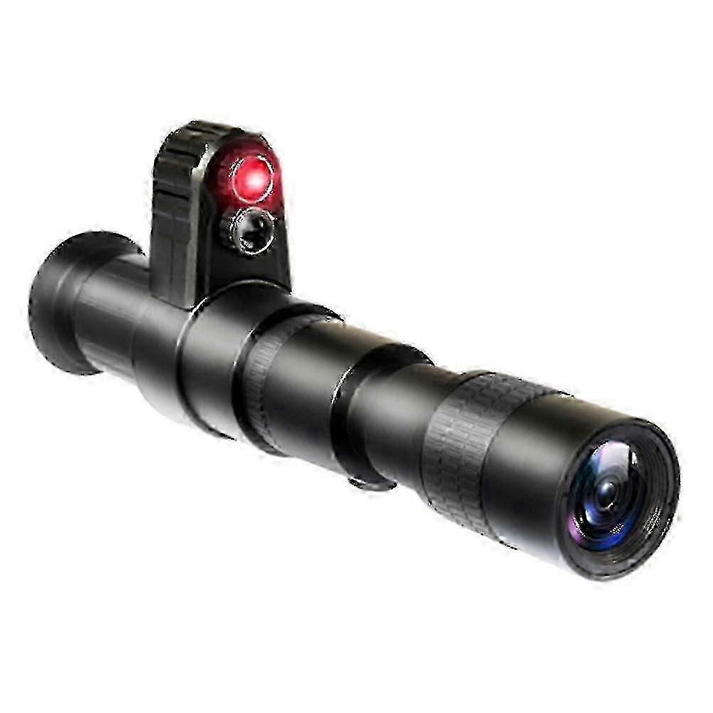 Monocular Digital Night Vision for Hunting, Infrared Day Night Use, 500m Range, Full Black
