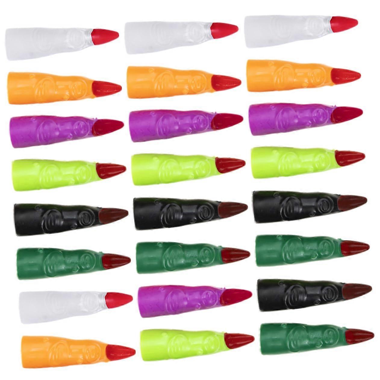 Halloween Nail Set Skeleton Glow Fidget Witch Finger Puppets Pack of 24