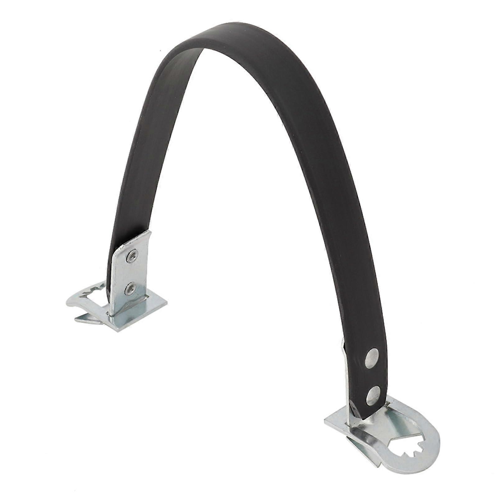 Metal handle battery carrier for performance lifting of larger batteries, side installation, safe battery transport, suitable for mechanics.