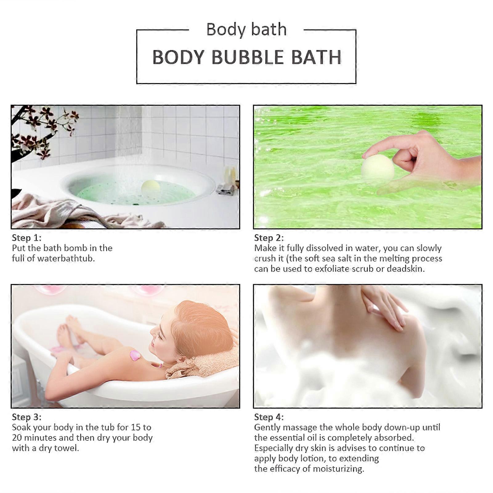 Handmade Bath Bomb Aromatherapy Relaxation Moisturizing Spa Bomb Bath Salt Green