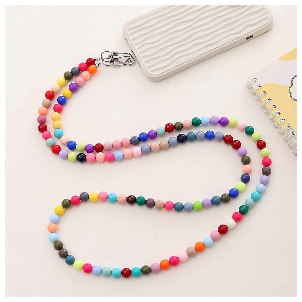 Mobile Phone Chain Colourful Acrylic Beads Case Pendant AntiLost Lanyard Strap 2
